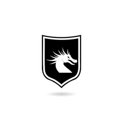 Simple dragon shield with shadow