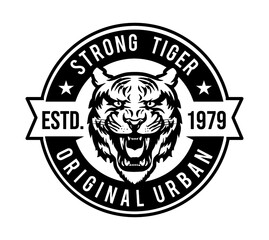 tiger head stamp black