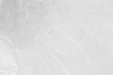 White crumpled paper texture background