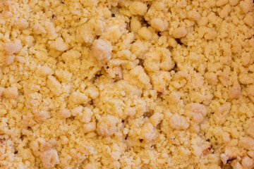 Oberfläche von einem Apfelkuchen