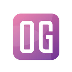 OG Letter Logo Design With Simple style