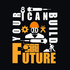 illustration of a person with some engineering elements