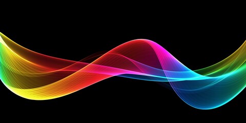 Wave abstract images, color design Abstract colored wave
