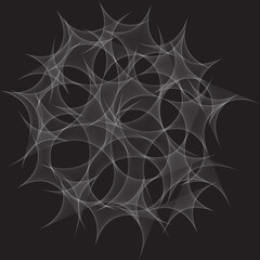 Abstract openwork paint background with nets. Modern vector design