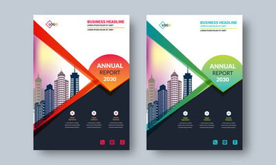 Annual Report Layout Design. Professional Creative Modern Design	
