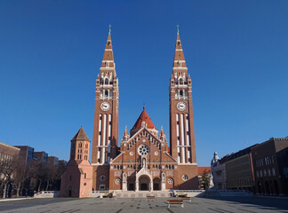 Fototapeta na wymiar Votive church in Szeged in Hungary, Europe