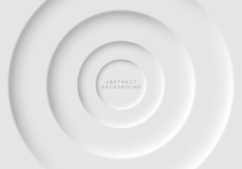 Soft, clear and simple futuristic design of circle shape elements. Minimalistic white background. Abstract wallpaper vector background for banner, poster, flyer, card