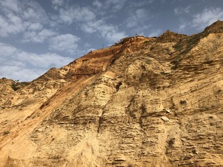 cliffs along the Mediterranean coast Israel Netanya