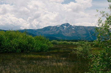 landscape with mountains