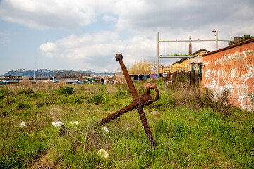 Napoli (Italy) - Bagnoli, Coroglio beach, in the west part of Napoli, ex area of ​​the...