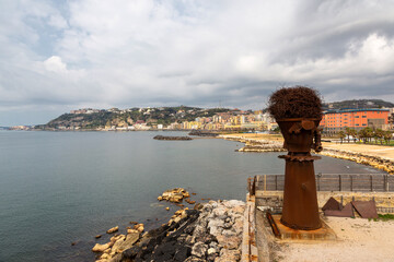 Napoli (Italy) - Bagnoli, in the west part of Napoli, ex area of ​​the Italsider factories. The...
