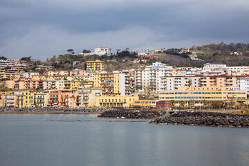 Napoli (Italy) - View of Bagnoli, in the west part of Napoli, ex area of ​​the Italsider factories