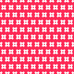 Abstract Seamless Pattern Red Doodle Geometric Figures Background Vector