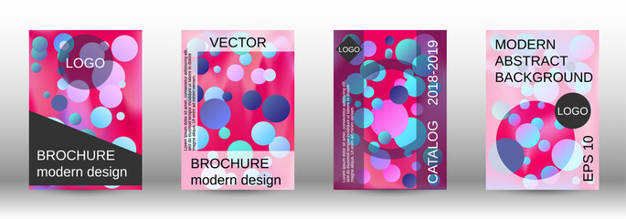 Fototapeta premium Future futuristic template with abstract balls for design.