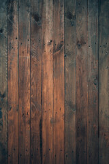 Wood plank texture. Dark grain panel board table with copy space. Old floor wooden pattern. Timber plank surface wall for vintage grunge wallpaper. Abstract desk Natural concept.