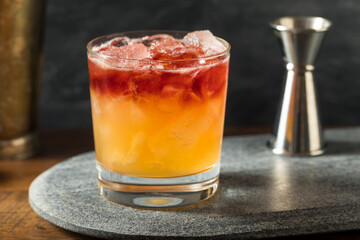 Boozy Port New York Sour Cocktail