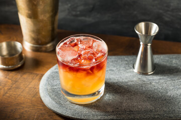 Boozy Port New York Sour Cocktail