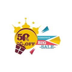 big sale ramadhan logo vector 