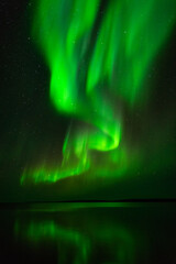 Northern Lights Over Arctic Lake