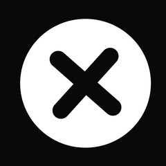 Obraz premium Close button vector illustration