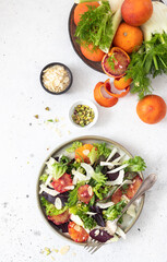 Blood orange salad with fennel and arugula	