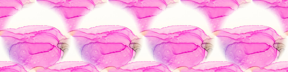 Alcohol ink seamless banner. For card design,