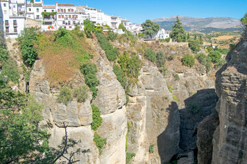 Fototapeta na wymiar Ronda, on the most beautiful towns of Malaga, Andalusia, Spain