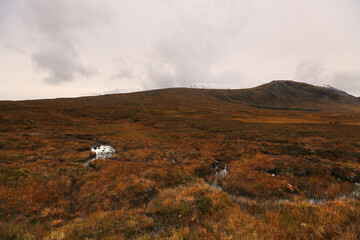 The autumn landscape of the Scottish Highlands