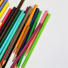 pencils isolated on white