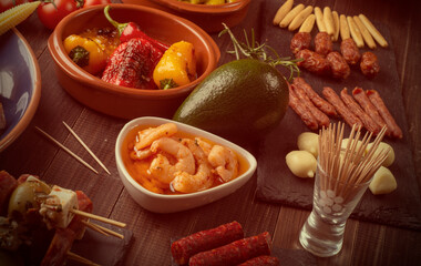 Variety of Mediterranean snacks