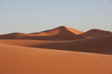 Fototapeta na wymiar Dunas en el Desierto del Sahara. Marruecos