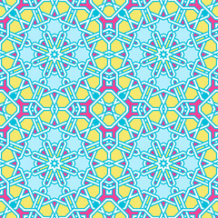 Tangled Lattice Pattern inspired by traditional arabic geometry