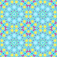 Tangled Lattice Pattern inspired by traditional arabic geometry