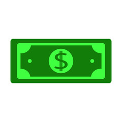 Dollar banknote symbol, travel and holiday icon