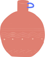 vase illustration boho style