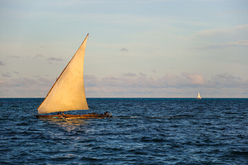 Dhow at Jambiani beach