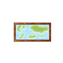 World map pixel art. Icon map. Vector illustration.