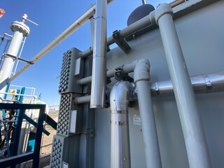 Pipe and equipment at a LNG plant