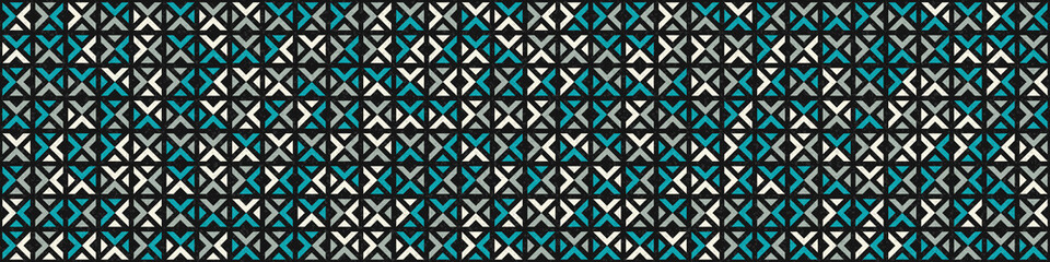 Fototapeta premium Abstract Geometric Pattern generative computational art illustration