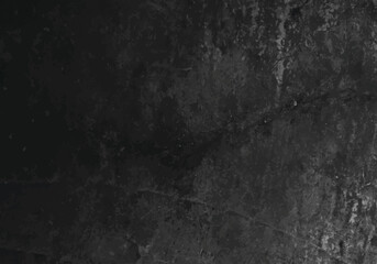 Fototapeta na wymiar Black grey rough concrete wall wide texture, dark grunge vector background