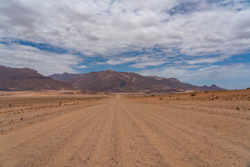 Fototapeta na wymiar Desert landscape of Dorob National Park in Namibia.