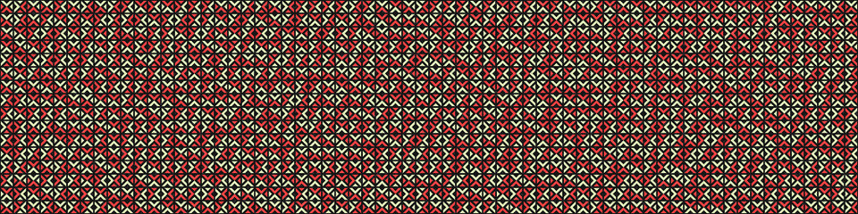 Fototapeta premium Abstract Geometric Pattern generative computational art illustration