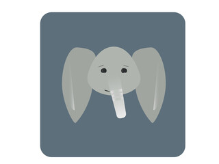 Fototapeta premium elephant icon in a unique design