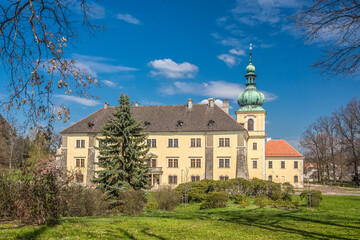 Czech monument castle Doksy near Ceska Lipa city.