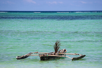 Dhow at Paje beach