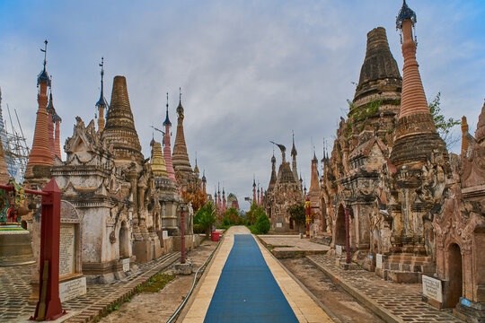 Stupas at Indein Village, Myanmar (Burma)