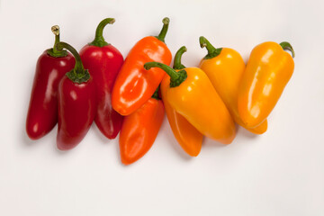 DIFFERENT COLORS SPICY PEPPERS