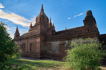 Fototapeta na wymiar Stone Temple at Old Bagan, Myanmar (Burma)