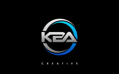 KBA Letter Initial Logo Design Template Vector Illustration