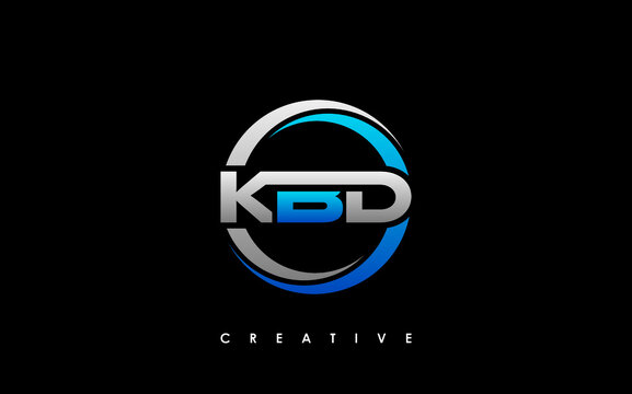 KBD Letter Initial Logo Design Template Vector Illustration